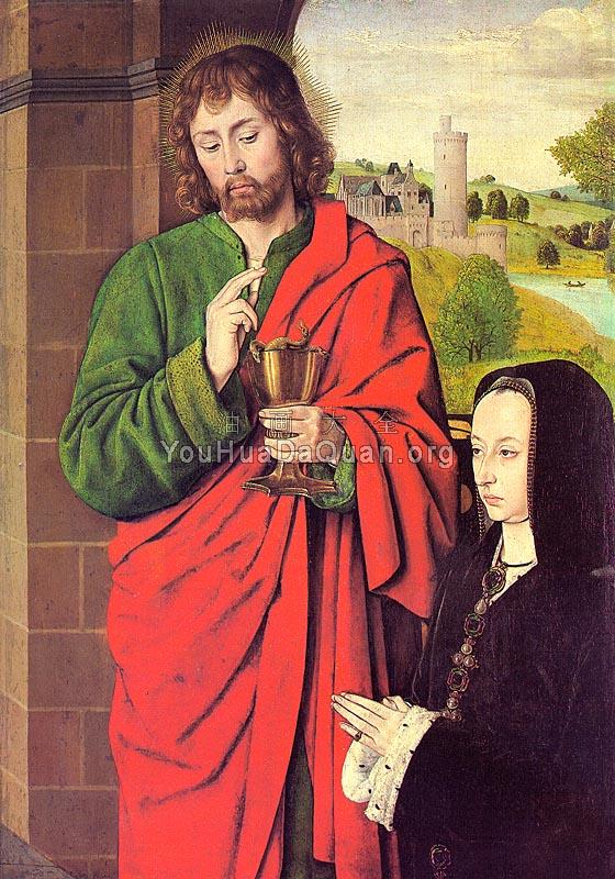 Anne of France presented by Saint John the Evangelist - 简·海伊